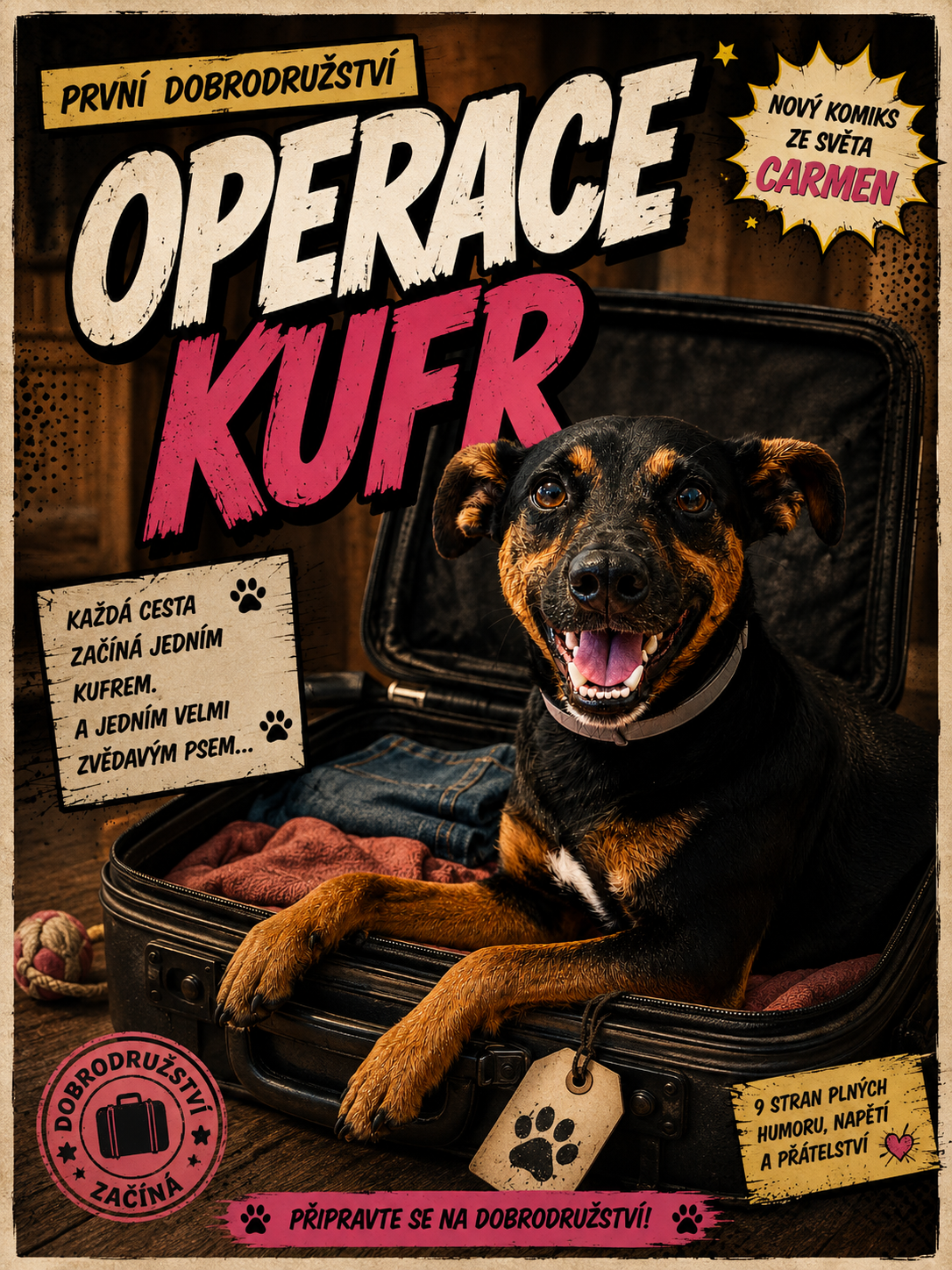 Obálka komiksu Operace kufr